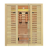 MO-RL4S XL Sauna de infrarrojos con piedra de sal | Wellness | Relax | SPA | Madera Natural | Madera Termotratada