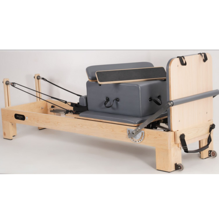 Reformer Pilates profesional din lemn de fag Y00354 | 6 arcuri | Home Studio | Quality-Spa Fitness