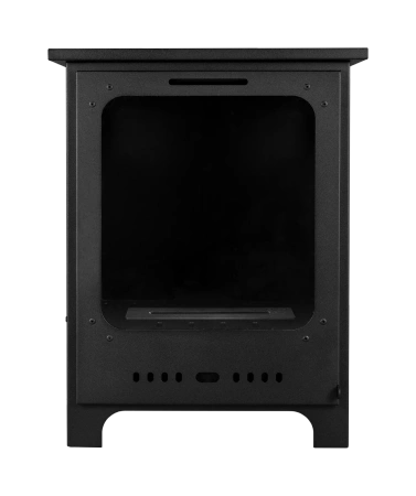 Freistehender Bio-Kamin Koza Mini matt schwarz mit Glas