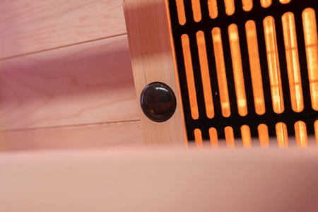 MO-RL3ST Sauna de infrarrojos con piedra de sal + turmalinas | Wellness | Relax | SPA | Diseño Moderno | Relajación de Lujo