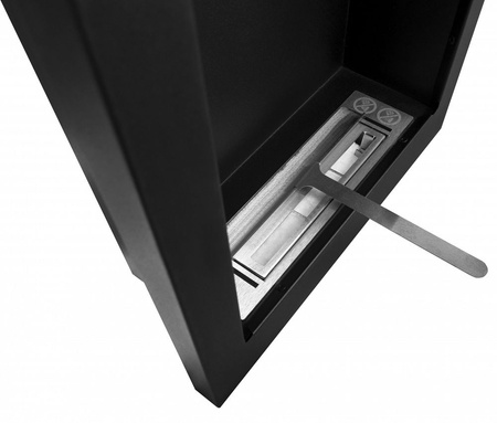 Hængende biopejs Vertical sort struktureret mat – stil, varme og kreativitet i dit hjem