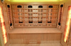 MO-RL4S XL Sauna de infrarrojos con piedra de sal | Wellness | Relax | SPA | Madera Natural | Madera Termotratada