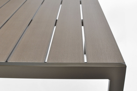 Table de jardin MODENA 150 en aluminium - Argent