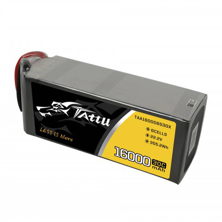 Akumulator Tattu 16000mAh 22.2V 30C 6S1P LiPo Pack z konektorem XT90 Anti-spark