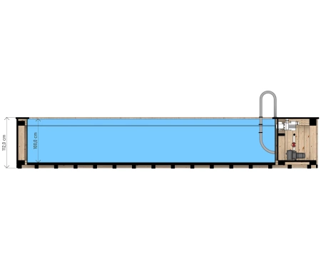Piscina de madeira com revestimento de polipropileno 680x240 cm – uma piscina de jardim moderna e durável