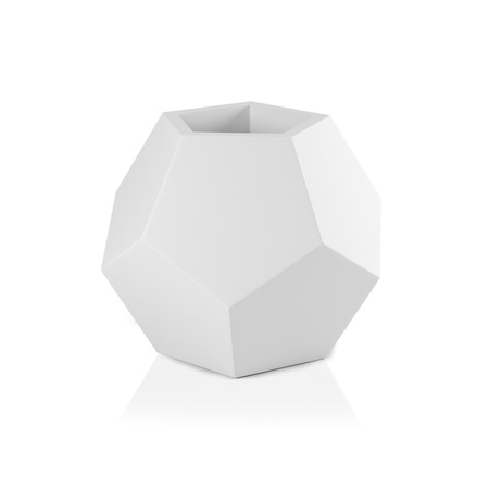 Alma White Garden Pot With Lighting