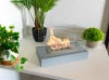 Free-standing bio fireplace Home gray matte
