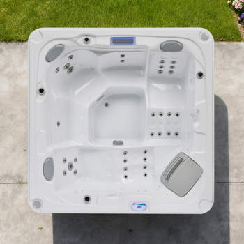 Elegant Jacuzzi OF-5003 with massage for 5 people – for gardens, interiors and wellness areas.