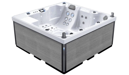 Utomhusjacuzzi för 6 personer – lyxigt SPA-badkar med hydromassage