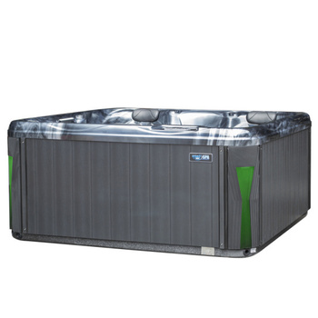 Jacuzzi de jardin SPA566 200x200 cm – baignoire SPA de luxe avec hydromassage pour le jardin et la terrasse