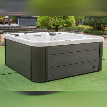5-person hot tubs – outdoor jacuzzi with cover, heated tub, European decorative spa