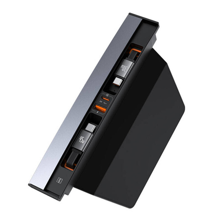 Baseus T-Space хъб с кабел USB-C към USB-C за Tesla (черен)