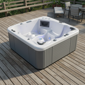 LX utomhus jacuzzi med jets och Bluetooth – lyxigt bubbelpool spa med massagepumpar