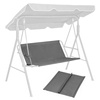 Gartenschaukelsitzbasis 120x93 cm grau MultiGarden