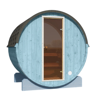 EDA 160 Zahradní sauna - prostorná venkovní sauna pro 3-4 osoby s elektrickým vařičem, ideální pro relaxaci na zahradě.