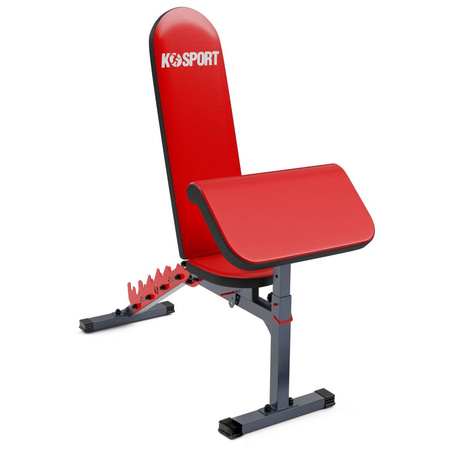 Bancă de exerciții cu un set de bare și greutăți