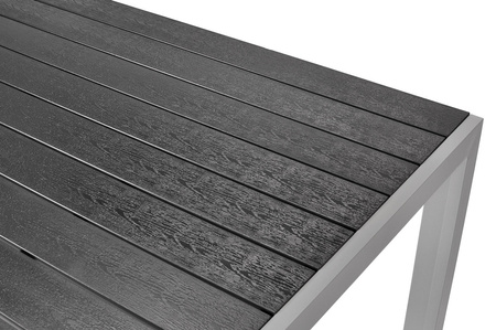 MODENA 150 aluminium hagebord - Sølv