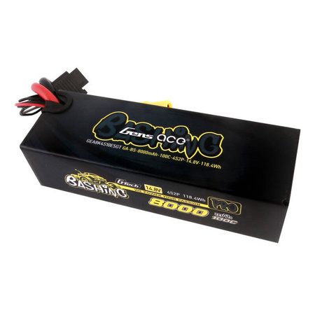 Akumulators Gens ace 8000mAh 14.8V 100C 4S2P Lipo Pack 14.8V 100C 4S2P