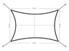 MultiGarden Waterproof Square Sun Shade Sail 5x5m Beige | Garden furniture, relaxation, modern style