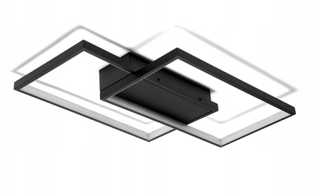 Dekorativ LED-lampe sort farge Moderne 48W + Fjernkontroll DL-A02
