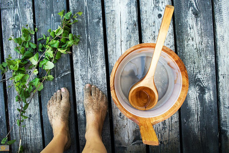 Emendo Sauna bøtte og øse + Eucalyptus 500 ml