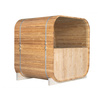 MO-2118 SQUARE dārza sauna 210x180x210 cm - moderna āra sauna dārzam, egles koks, relaksācijai un labsajūtai