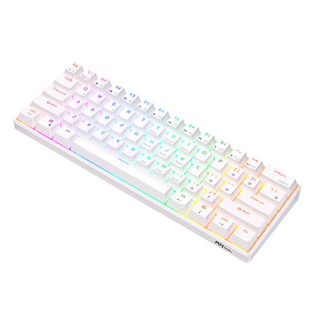 Royal Kludge RK61 RGB mehanska tipkovnica, rdeče stikalo (bela) (QWERTY)