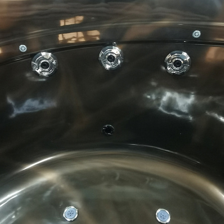 DELLA 916 Magma Gold hidromasāžas dārza vanna, antracīta korpuss 170x170 cm - unikāls spa jūsu dārzā