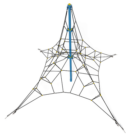 Pyramide af reb 4 Lines 4m SE771.4 – Moderne klatrekonstruktion til børn