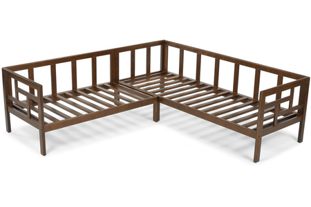 Tuinhoekbank EDEN donkerbruin/beige | tuinhoekbank, relax set, comfort op het terras