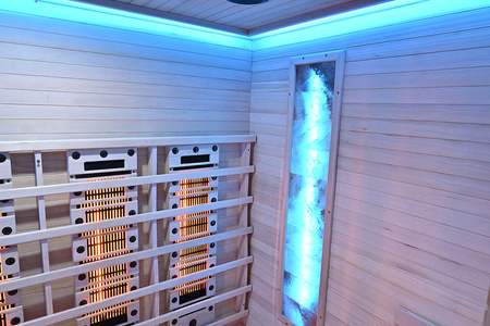 MO-RL4ST Saună cu infraroșu cu piatră de sare + turmaline | Wellness | Relaxare | SPA | Minimalism elegant | Relaxare de lux