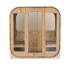 MO-2118 SQUARE dārza sauna 210x180x210 cm - moderna āra sauna dārzam, egles koks, relaksācijai un labsajūtai
