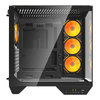 Caja de ordenador Darkflash DY470 (negra) + 4 ventiladores + soporte GPU