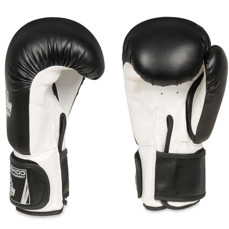 Boxing Sparring Gloves Black and White ARB-407a