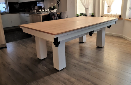 Hektor II Billiard Table – a solid 3-in-1 form: billiards, dining, and table tennis table