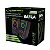 Sort computerhøjttalersæt - Esperanza Speaker 2.0 USB Led Rainbow Baila