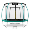 Trampolín de jardín de 252 cm con red, postes perfilados y escalera Neo-Sport
