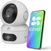 EZVIZ Wi-Fi-kamera H7C Dual Lens (4MP + 4MP) - PTZ, bevegelsesdeteksjon, nattmodus, Wi-Fi 2,4 GHz og 5 GHz, mikrofon - sikkerhet for hjemmet ditt i høy oppløsning 2560x1440