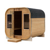 MO-2121 Infrarød SQUARE havesauna 210×210×210 cm - moderne udendørs sauna med infrarøde varmeapparater, LED og Bluetooth til 6-8 personer