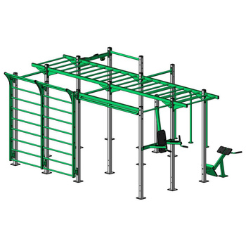 Vadba (MID-4) KF902.24 - Funkcionalni športni kompleks na prostem za vadbo celotnega telesa