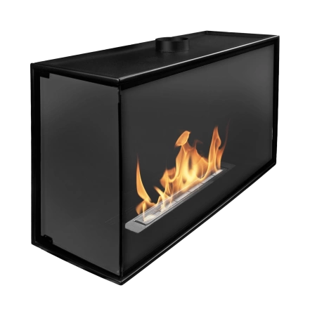 Cheminée bio encastrable d'angle, gauche – BIO-EKO | Cheminée écologique et moderne