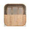 MO-2118 SQUARE dārza sauna 210x180x210 cm - moderna āra sauna dārzam, egles koks, relaksācijai un labsajūtai
