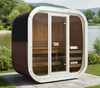 Buitensauna Icon 125 voor 2-3 personen / Nieuwe Rainbow-collectie / Alleen elektrische verwarming / Hoogwaardig Thermowood | Wellness | Relax | SPA | Natuurlijk hout | Thermohout