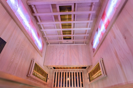 MO-RL1S Infrasarkanā sauna ar sāls akmeni | Wellness | Relax | Spa | Luxury Relaxation | Elegants minimālisms