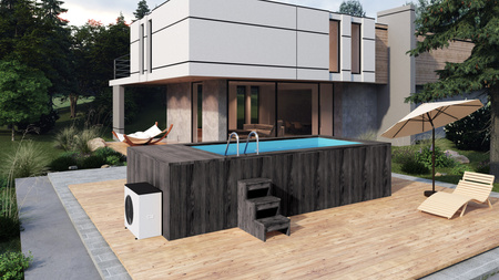 Premium πισίνα SPA με τζακούζι 485x235 εκ. – πολυτελής πισίνα κήπου με υδρομασάζ