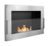 Wandhaard bio-ethanol met glas 650x400 – roestvrij staal
