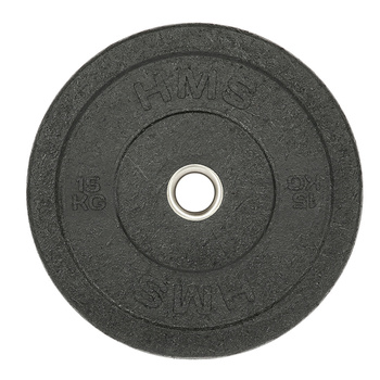 Czarny Talerz Olimpijski Bumper 5 - 25 KG HMS