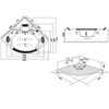 Vasca idromassaggio Tiga 604H bianca 152x152 cm – vasca SPA angolare per il bagno