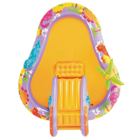 Täispuhutav lastebassein veemänguväljak 201x157x69 cm liumägi dinosaurus INTEX 56139