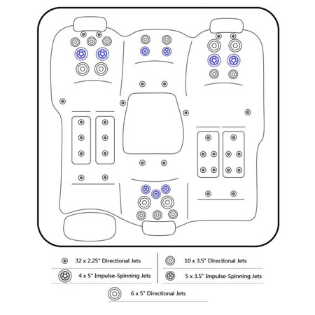 Jacuzzi da giardino SPA566 200x200 cm – lussuosa vasca SPA con idromassaggio per il giardino e la terrazza